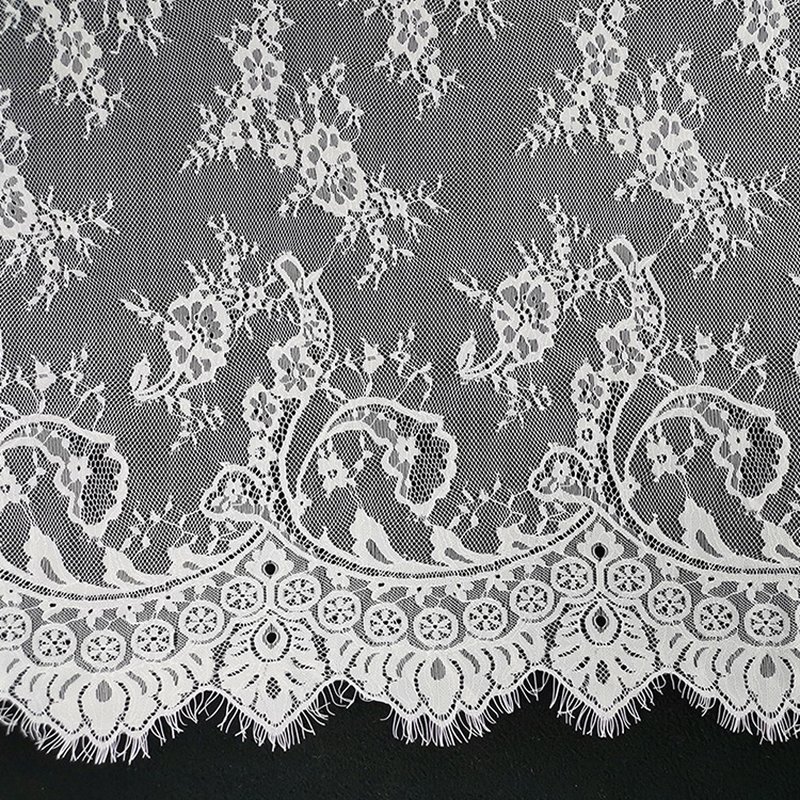 Lace Trim Eyelash Lingerie Lace Fabric for Women's Wear Wholesale Supp 10